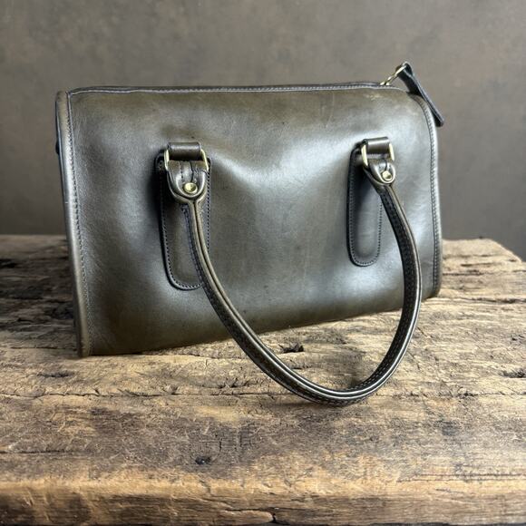 Vintage Coach Flannel Gray Madison Satchel Bag 9725 NYC Made In USA - Picture 1 of 14